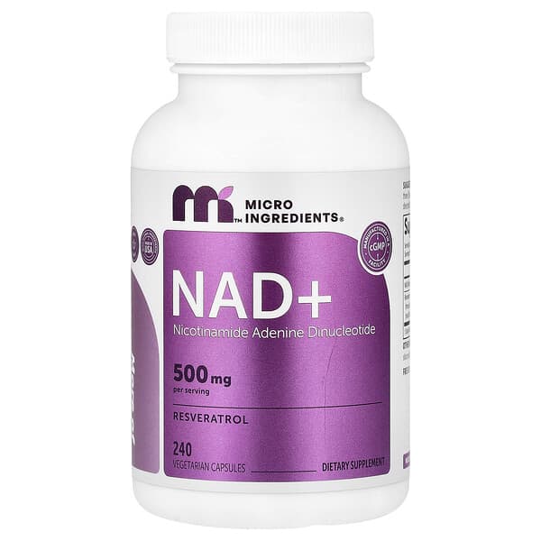 Micro Ingredients, NAD+, 240 capsule vegetariene
