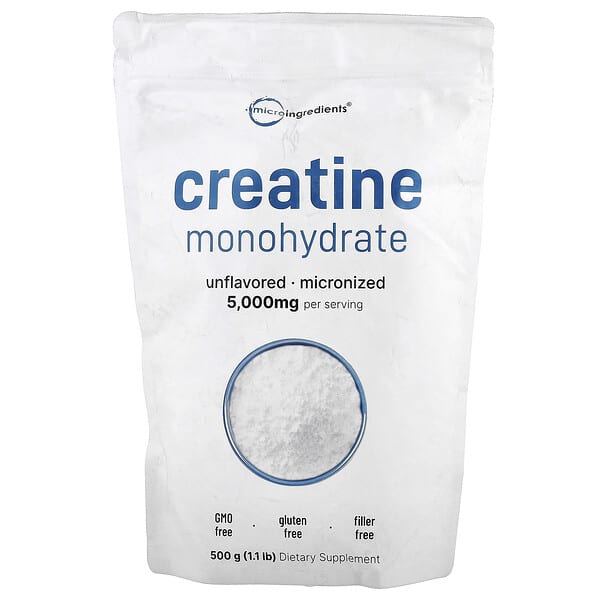 Creatine Monohydrate, Unflavored, 1.1 lb (500 g)