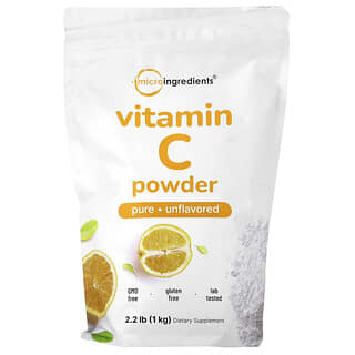 Micro Ingredients, Pure Vitamin C Powder, Unflavored , 2.2 lbs (1 kg)