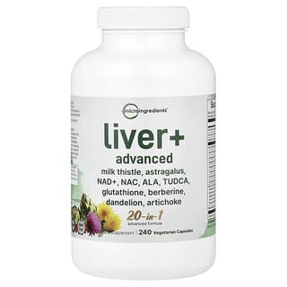 Micro Ingredients, 肝脏清体，240 粒素食胶囊