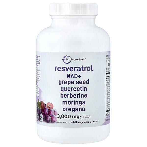 Resveratrol, 240 Vegetarian Capsules