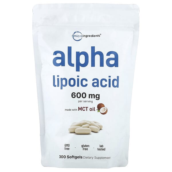 Alpha Lipoic Acid, 300 Softgels (200 mg Per Softgel)