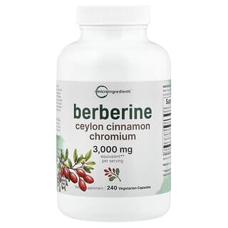 Micro Ingredients, Berberín, 240 vegetariánskych kapsúl