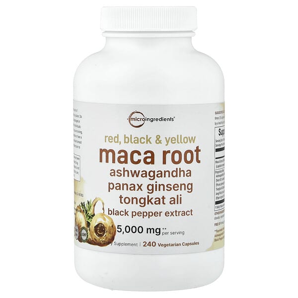 Micro Ingredients, Raíz de maca, 240 cápsulas vegetales