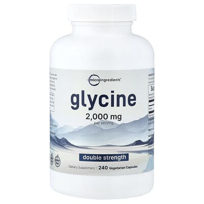 Micro Ingredients, Glycine, 240 Vegetarian Capsules (500 mg per capsule)