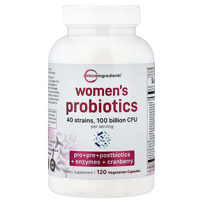 Micro Ingredients, Women's Probiotic, 120 Vegetarian Capsules