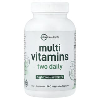 Micro Ingredients, мультивитамины, высокая биодоступность, 180 вегетарианских капсул