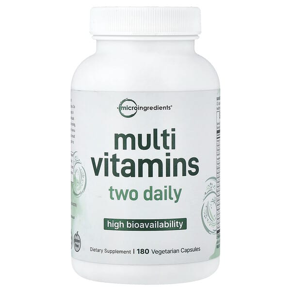 Multi Vitamins, High Bioavailability, 180 Vegetarian Capsules
