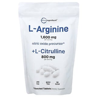 Micro Ingredients, L-arginina más L-citrulina, 240 comprimidos divididos