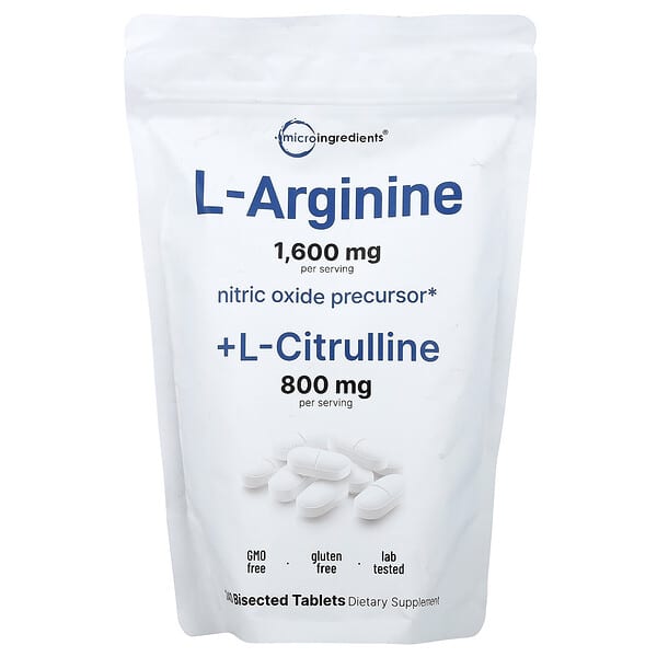 L Arginine + L-Citrulline, 240 Bisected Tablets