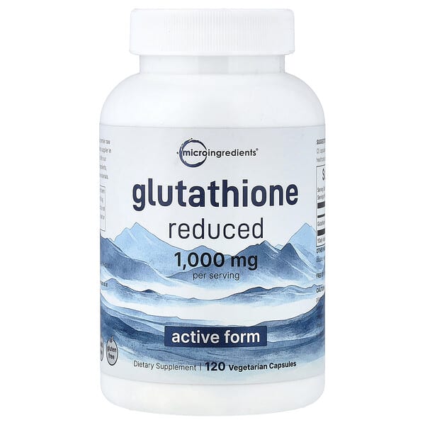 Glutathione, Reduced, 120 Vegetarian Capsules (500 mg per Capsule)