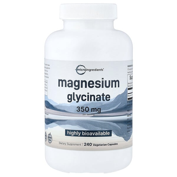 Magnesium Glycinate, 240 Vegetarian Capsules (175 mg per Capsule)