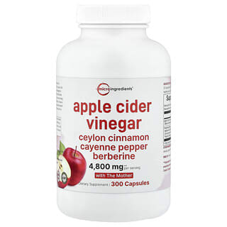 مايكرو انجريدينتس‏, خل التفاح مع الأم ، 300 كبسولة