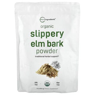 Micro Ingredients, Organic Slippery Elm Bark Powder , 1 lb (454 g)