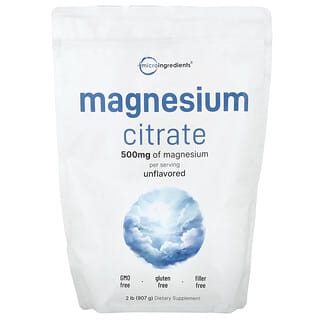 Micro Ingredients, Magnesium Citrate, Unflavored, 2 lb (907 g)