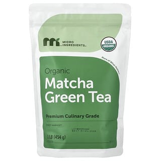 Micro Ingredients, Chá Verde Matcha Orgânico em Pó, 454 g (1 lb)