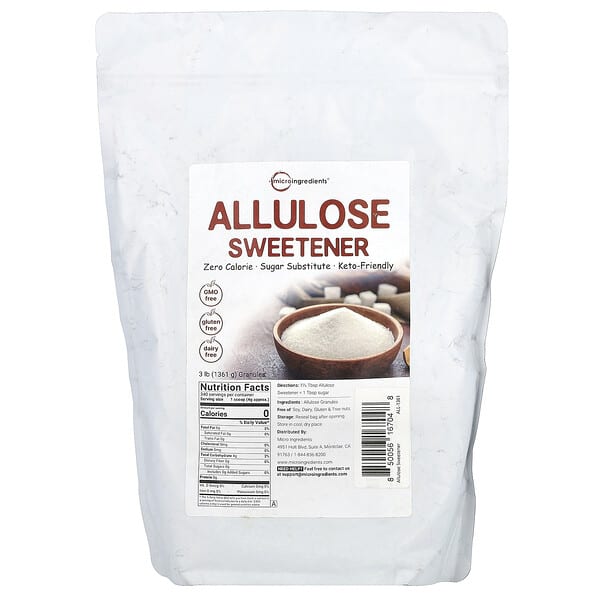 Micro Ingredients, Allulose Sweetener, 3 lbs (1,361 g)