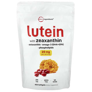Micro Ingredients, Lutein se zeaxanthinem, 400 měkkých kapslí