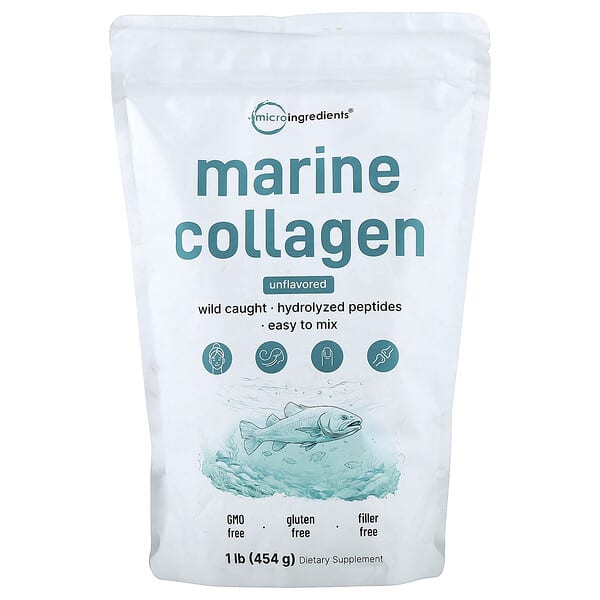 Marine Collagen, Unflavored, 1 lb (454 g)