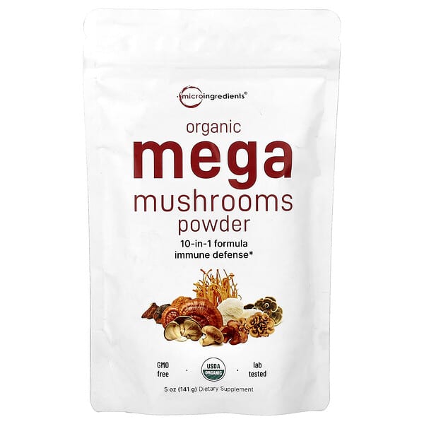 Micro Ingredients, Ekologiskt Mega-svamppulver, 141 g