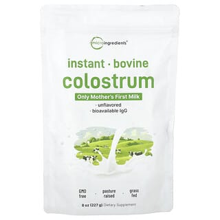 Micro Ingredients, Colostrum bydlęce instant, niearomatyzowane, 227 g