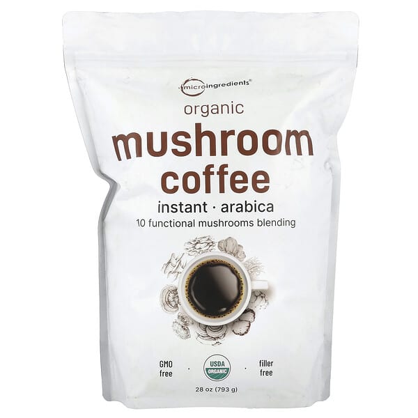 Micro Ingredients, 유기농 인스턴트 버섯 커피, 793g(28oz)
