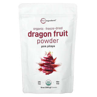 Micro Ingredients, Pitahaya orgánica en polvo, Liofilizada, 283 g (10 oz)