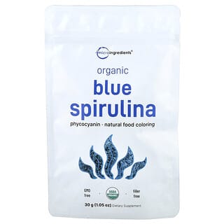 Micro Ingredients, органическая голубая спирулина, 30 г (1,05 унции)