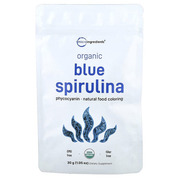Micro Ingredients, Organic Blue Spirulina, 30 g (1.05 oz)