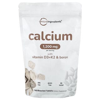 Micro Ingredients, Calcium with Vitamin D3 + K2 & Boron, 300 Bisected Tablets