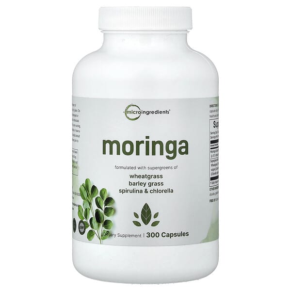 Micro Ingredients, Moringa, 300 cápsulas