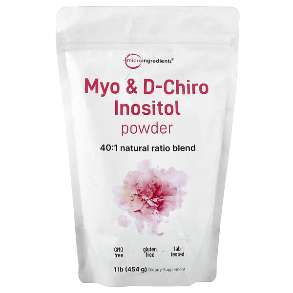 Micro Ingredients, 미오이노시톨 및 d-카이로이노시톨 분말, 454g(1lb)