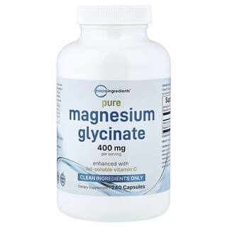 Micro Ingredients, Pure Magnesium Glycinate, 240 Capsules