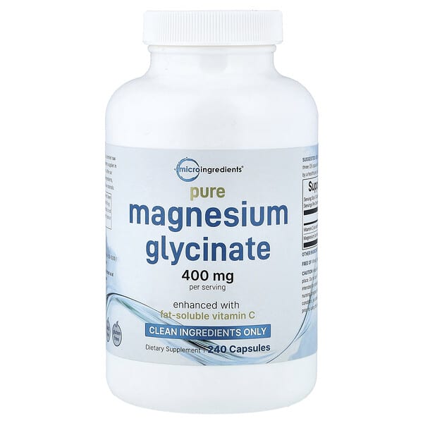 Pure Magnesium Glycinate, 240 Capsules
