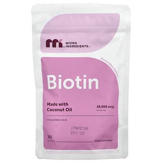 Micro Ingredients, Hyaluronik Asitli Biotin, 365 Yumuşak Jel