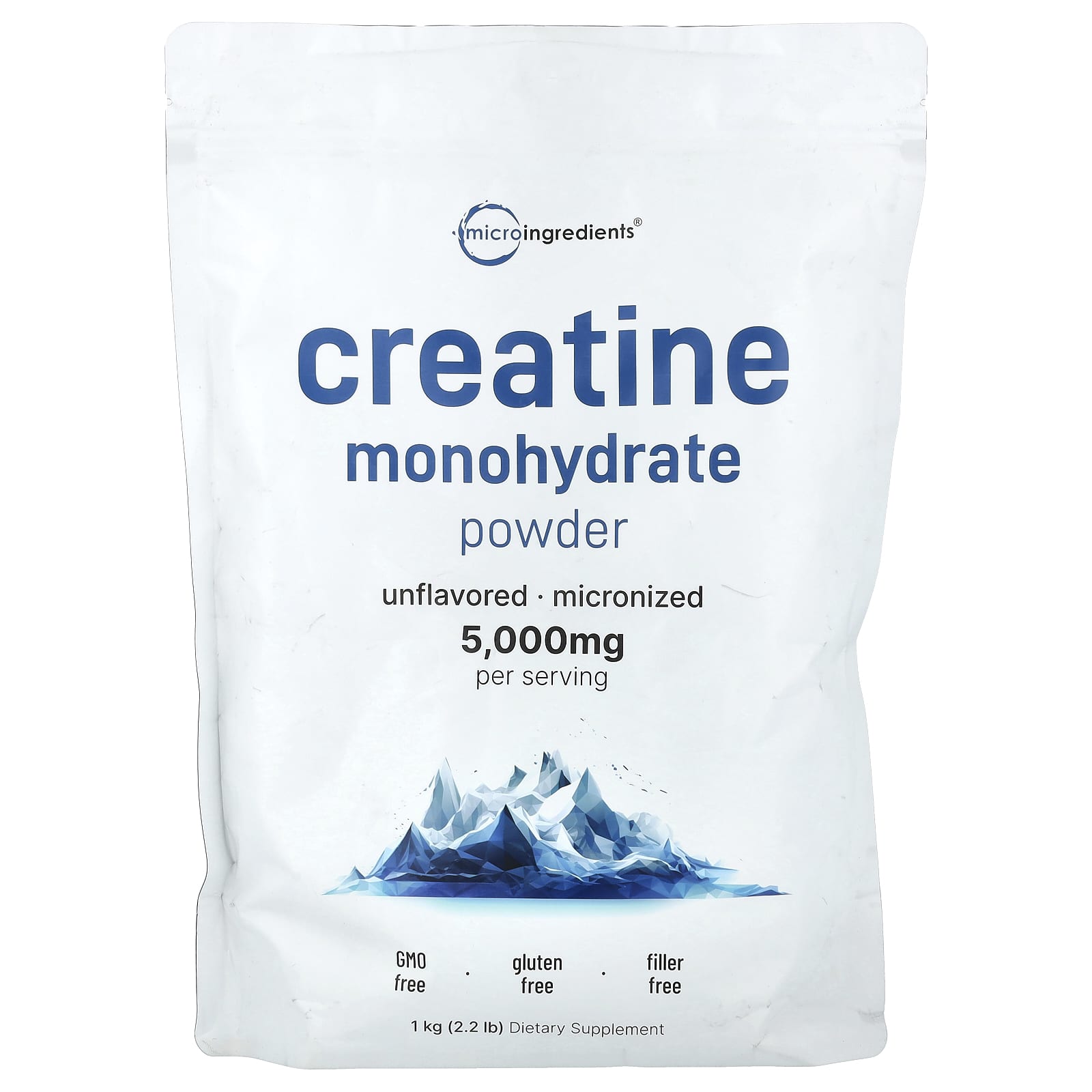 クレアチン一水和物パウダー、プレーン、1kg(2.2ポンド) クレアチン一水和物パウダー、プレーン、1kg(2.2ポンド)