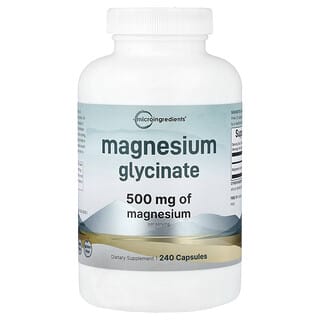 Micro Ingredients, Glicinato de magnesio, 240 cápsulas (166 mg por cápsula)