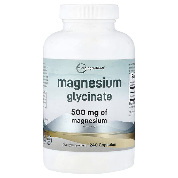 Magnesium Glycinate, 240 Capsules (166 mg per Capsule)