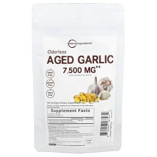 Micro Ingredients, Odorless Aged Garlic, 7,500 mg, 300 Softgels (3,750 mg per Softgel)