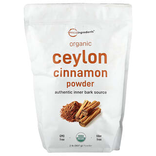Micro Ingredients, Poudre de cannelle de Ceylan biologique, 907 g
