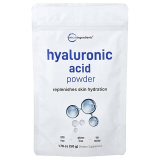 Micro Ingredients, Hyaluronsyrepulver, 50 g
