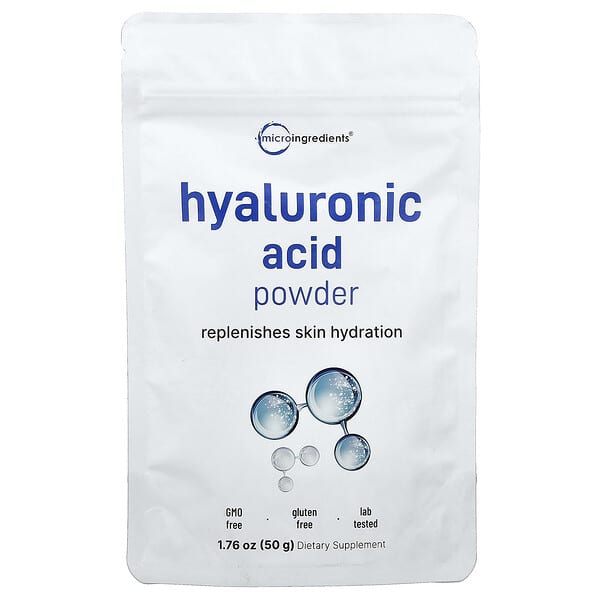 Micro Ingredients, Hyaluronic Acid Powder, 1.76 oz (50 g) — product photo 1