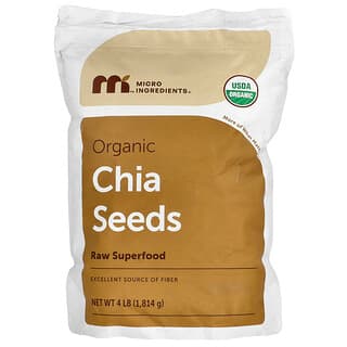 Micro Ingredients, Organic Chia Seeds, 4 lb (1,814 g)
