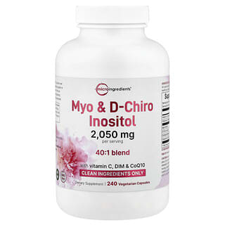 Micro Ingredients, Inositol Myo D-Chiro, 240 capsules végétariennes