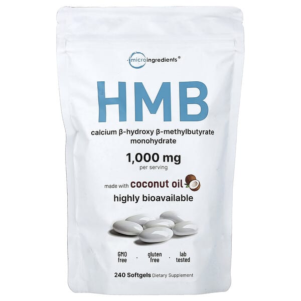Micro Ingredients, HMB, 240 miękkich kapsułek