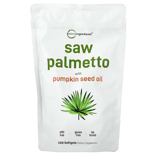 Micro Ingredients, сереноя с маслом семян тыквы, 240 капсул
