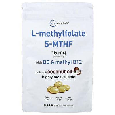 Micro Ingredients, L-Methyl Folate, 240 Softgels