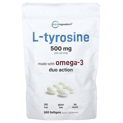 Micro Ingredients, L-Tyrosine, 360 Softgels