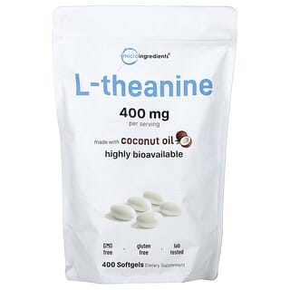 Micro Ingredients, L-теанин, 400 мг, 400 капсул