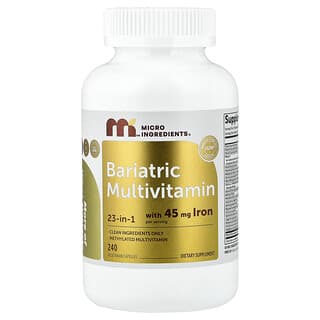 Micro Ingredients, Bariatrisk multivitamin, 240 vegetariske kapsler